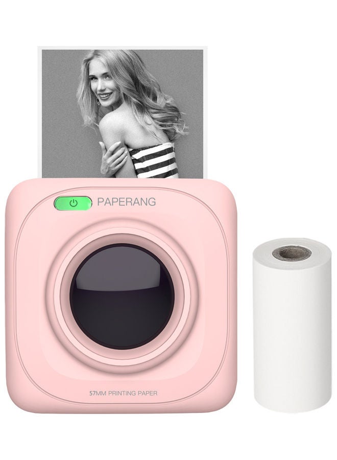 NIBEMINENT Thermal Printer With Paper Pink  - Image 1