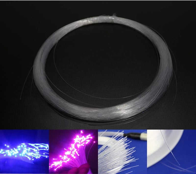 azimom PMMA Plastic End Glow Fiber Optic Cable 0.25mm(0.01inch) 100m(328ft)/Roll for Star Sky Ceiling All Kind Led Light Engine Driver Source - Image 2