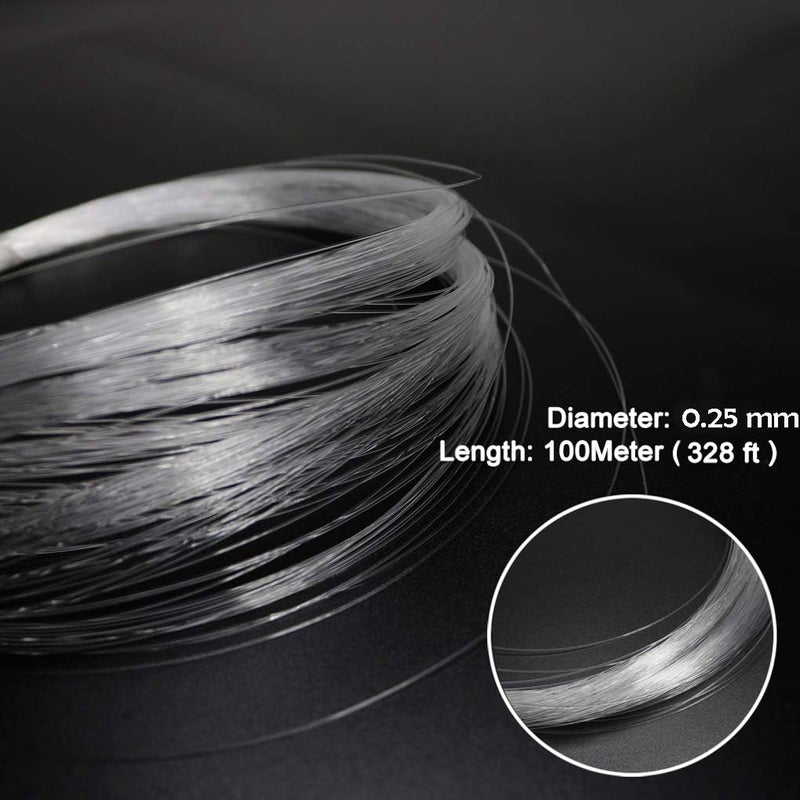 azimom PMMA Plastic End Glow Fiber Optic Cable 0.25mm(0.01inch) 100m(328ft)/Roll for Star Sky Ceiling All Kind Led Light Engine Driver Source - Image 3