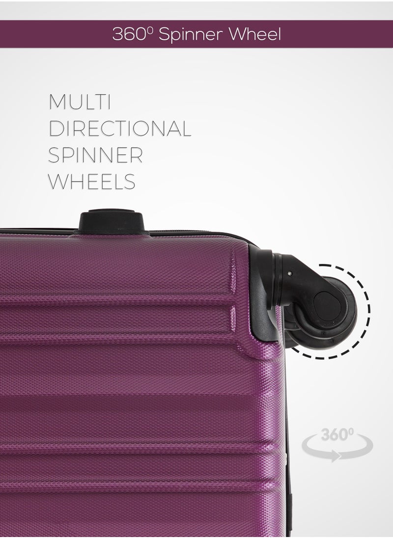 PARAJOHN PARAJOHN Single Size, 24" Checked-in luggage trolley-PURPLE  - Image 3