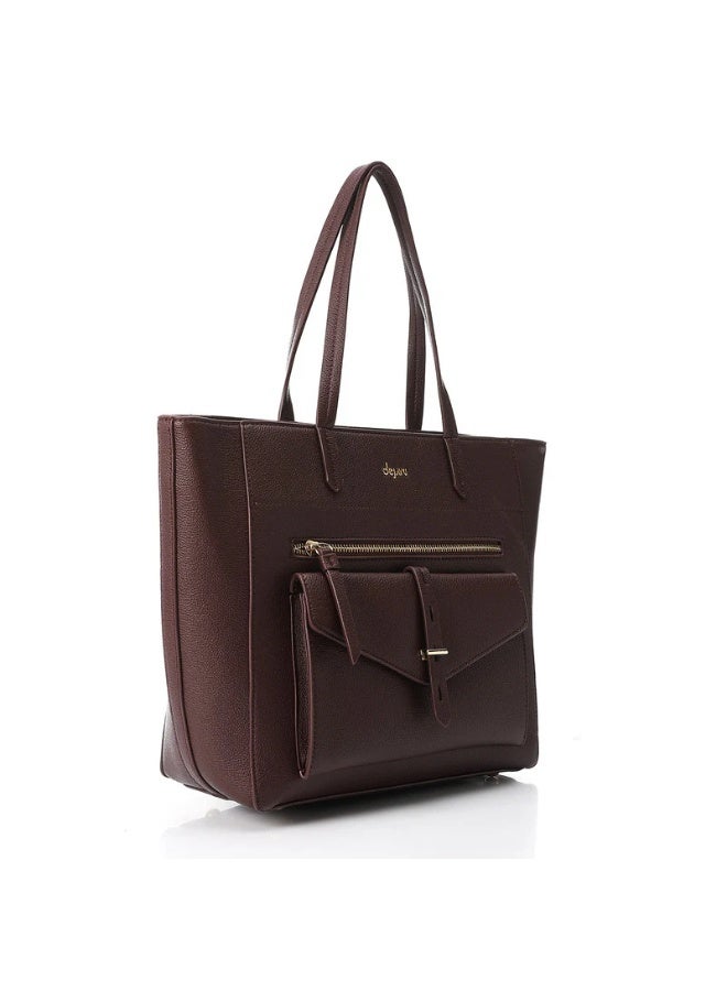 Dejavu BAGS LID-DVTX-051 Parctical One Main Compartment Burgundy Shoulder Bag For Women, UN - Image 2