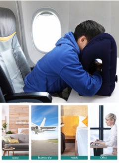 Inflatable Travel Air Pillow For Sleeping To Avoid Neck And Shoulder Pain,  Comfortably Support Head And Lumbar, Used For Airplane, Car, Bus And