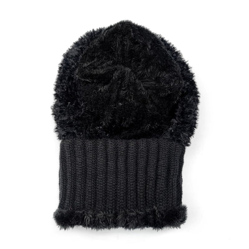 HUAMULAN Women Winter Knit Beanie Hats One Piece Fleece Lined Knit Balaclavas Mask Circle Scarf Set Ski Snow Hat Cap with Pompom - Image 4