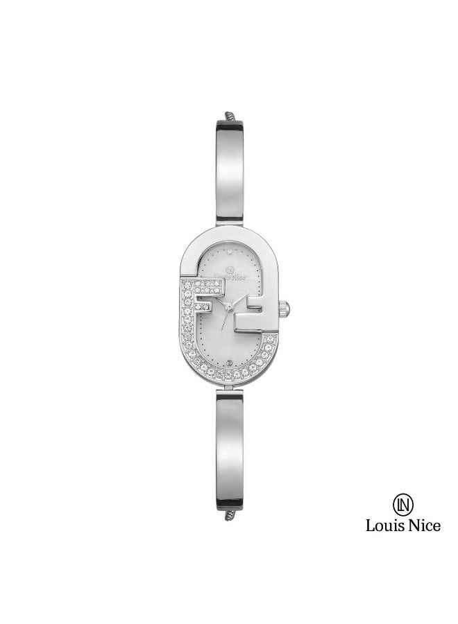 louis nice Elegant women's wristwatch with a mandarin design from Louis Nice