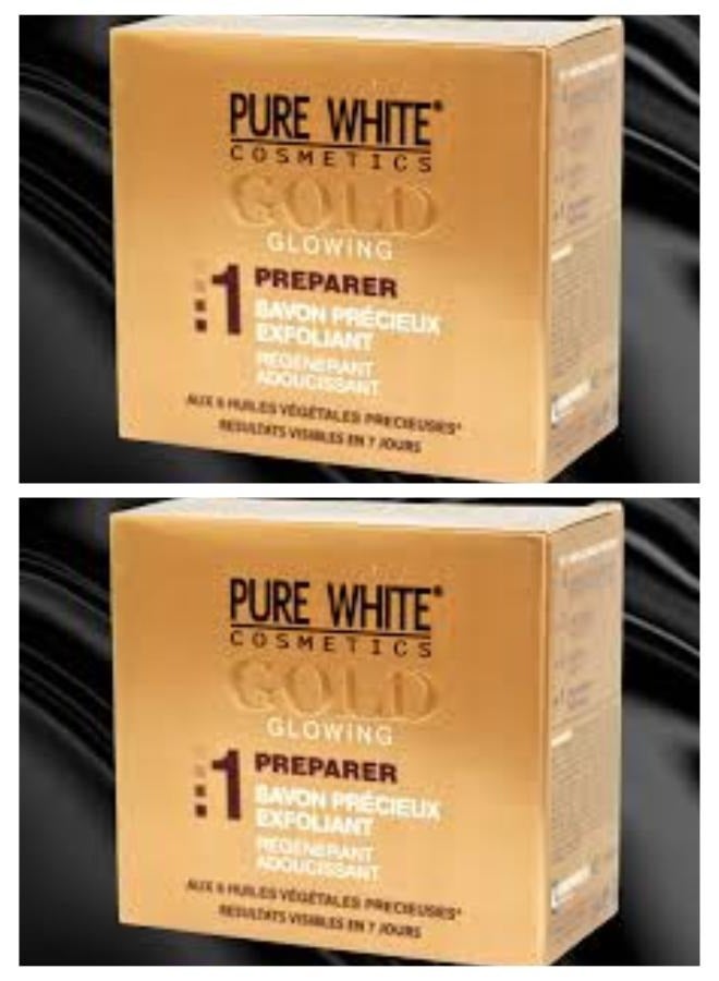 Pure White Cosmetics Gold soap 2 pcs 2*150 g