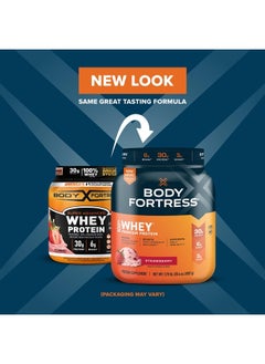 Body Fortress 100% Whey, Premium Protein Powder, Strawberry, 1.78lbs (Packaging May Vary)  - Image 2