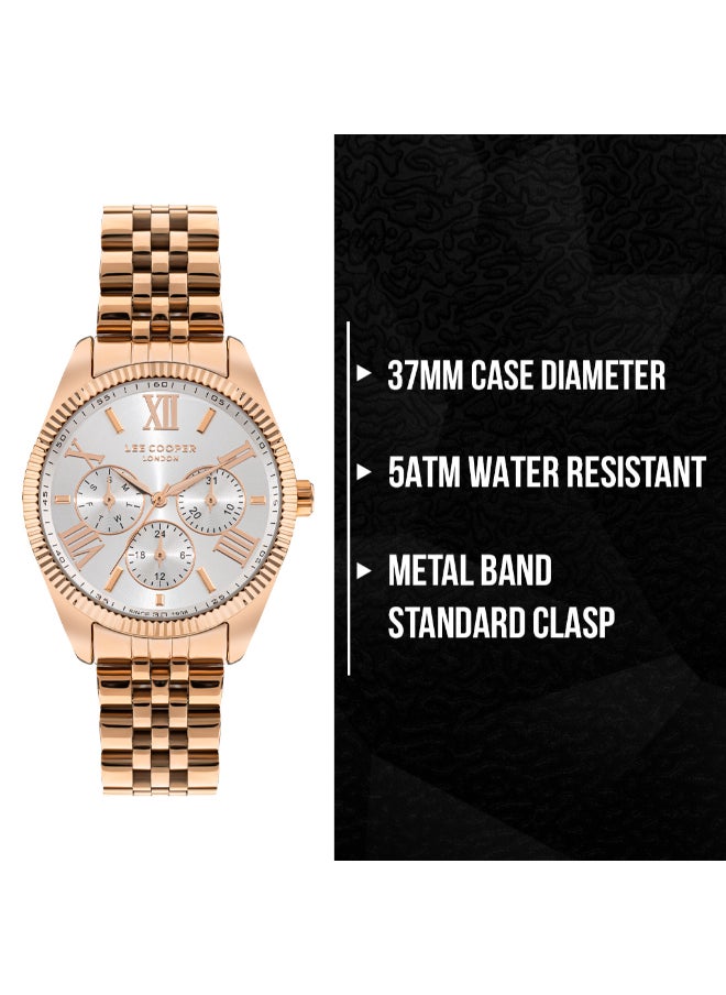 Lee Cooper - Women's Multi Function Silver Dial Watch - LC07811.430 - Image 1