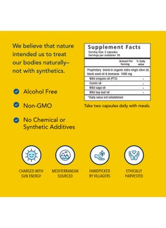 North American Herb & Spice Oregabiotic 60 Capsules Immune System & Digestive Support Hair Skin & Nail Health Black Seed Oil Cumin Oil Oregano Oil Sage Oil Nongmo 30 Total Servings  - Image 5