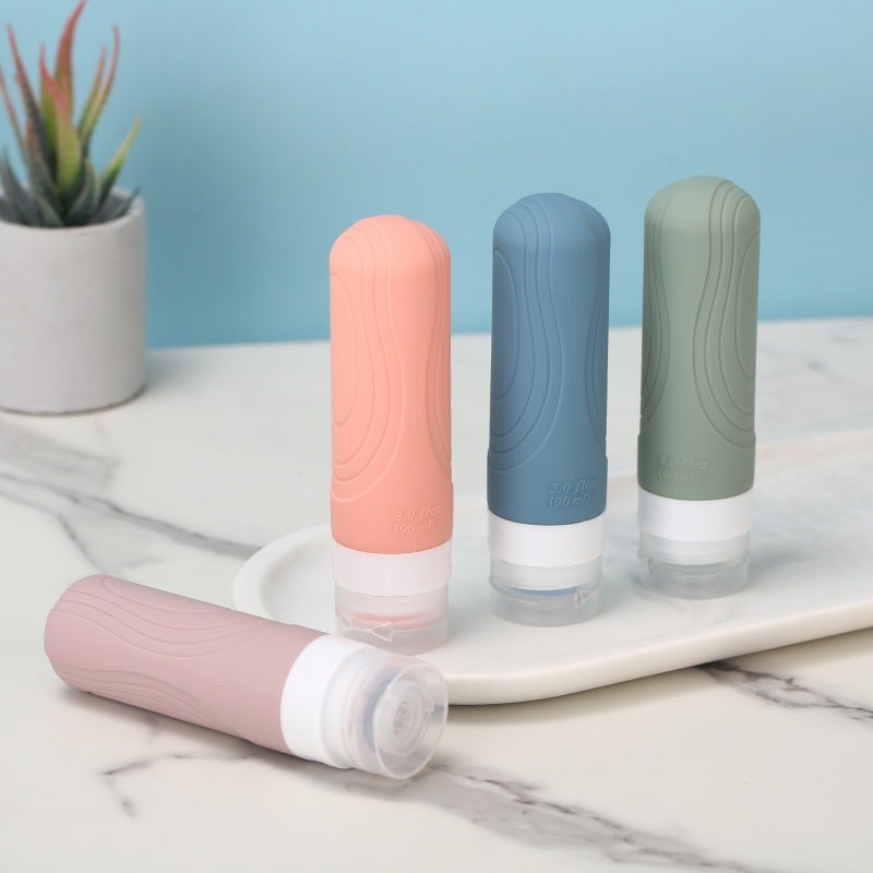 New Silicone Sub-Bottle Set 90Ml Travel Outdoor Portable Storage - Image 2