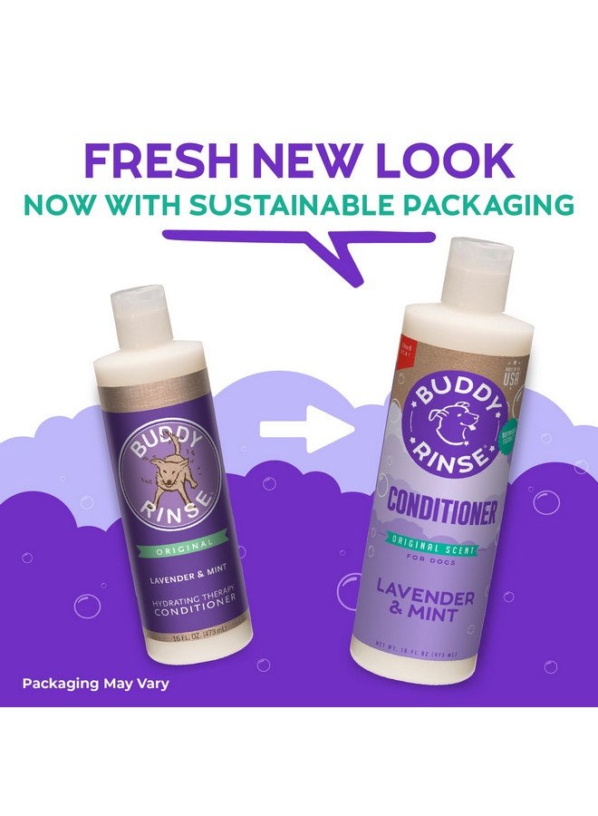 BUDDY BISCUITS Buddy Rinse Conditioner for Dog Grooming Dog, Lavender & Mint, 16 oz. Bottle - Image 2
