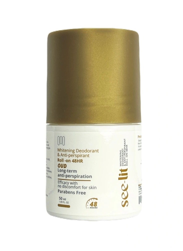 See-Lit - see lit Oud Scent Antiperspirant & Deodorant Roll-On 50ml - Image 1