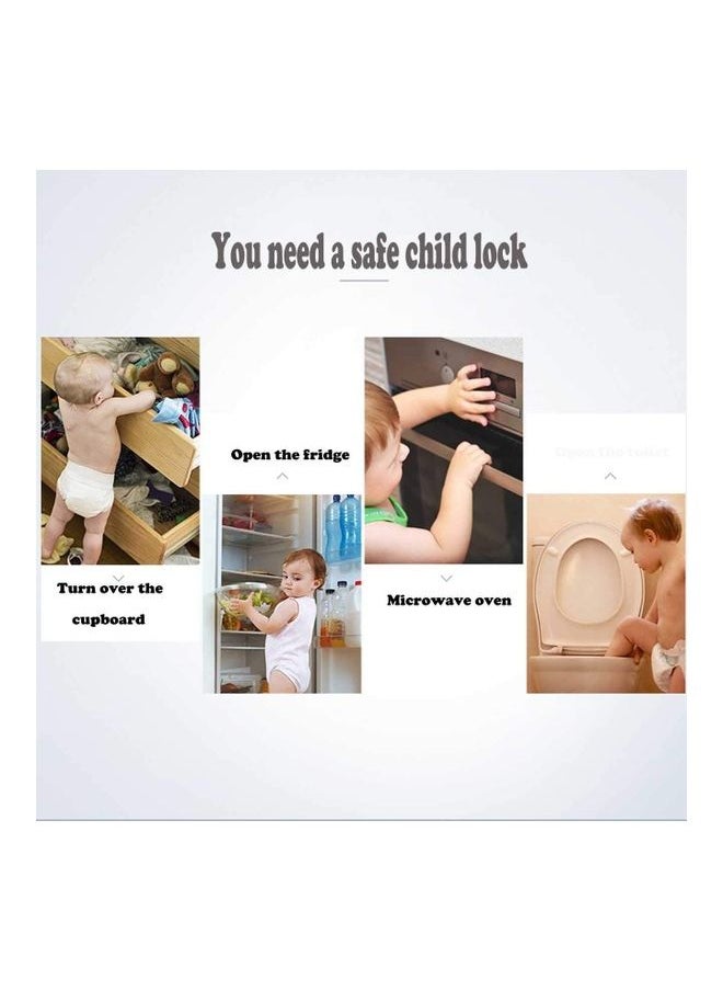 Y&D - Refrigerator Door Lock With 2 Keys White - Image 1