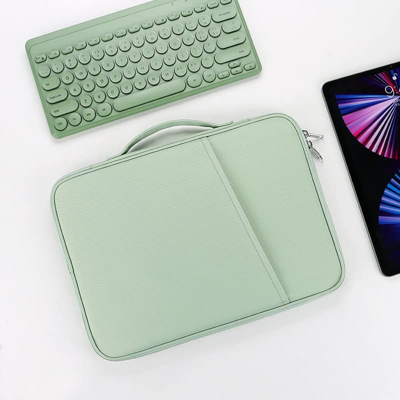 ProElite غطاء حقيبة تابلت نايلون 12" إلى 13" لجهاز آبل آيباد إير 13/برو 13/برو 12.9 سامسونج جالاكسي تاب S7/S8/S9 بلس/S7/S9 FE بلس 12.4" ، لينوفو تاب P12، مايكروسوفت سيرفيس برو، أخضر - Image 2