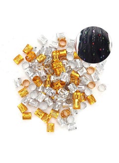 ZJchao Hair Braiding Cuffs 100Pcs Hair Jewelry Rings Hair Decorations Adjustable Dreadlocks Wig Accessories Rings Clips For Braids Accessories(1#)  - Image 5
