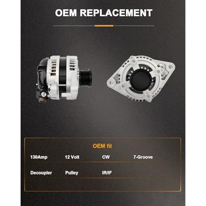 ROADFAR New Alternator Replacement for 2007-2016 For Lexus ES350 2007-2009 For Lexus RX350 2005-2016 For Toyota Avalon 27060-31110 - Image 3