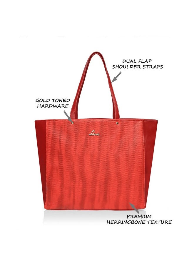 Lavie Lavie Women's Malnov Tote Handbag (Red)  - Image 3