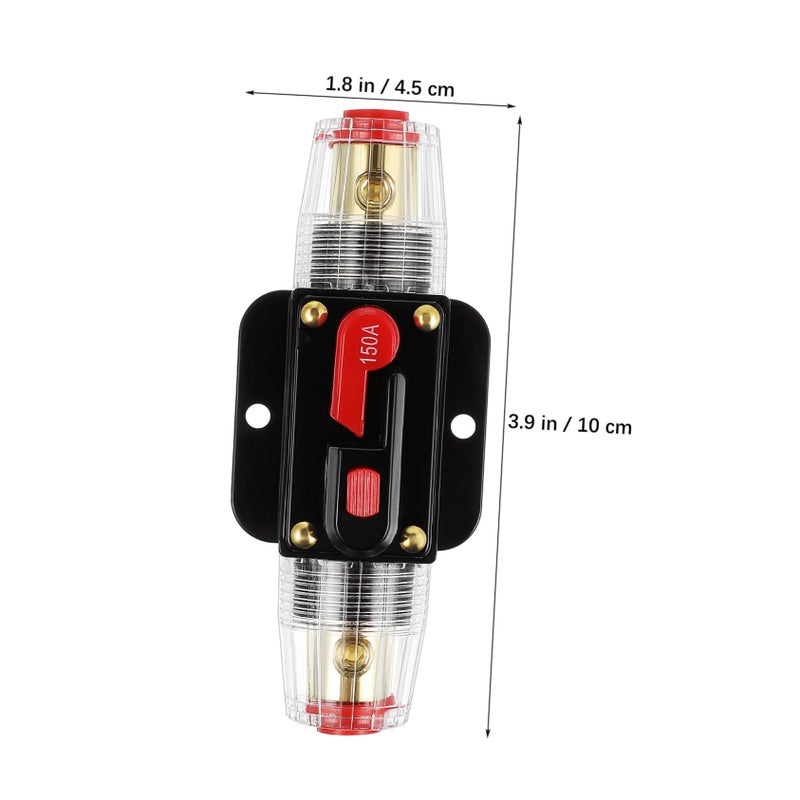 2 Pcs 150A Manual Reset Circuit Breaker Fuse Holder for Car Audio System Overload Protection - Image 4