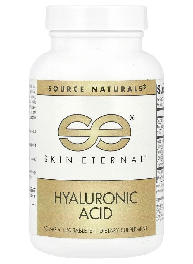 Skin Eternal® Hyaluronic Acid 100 mg 120 Tablets (50 mg per Tablet)