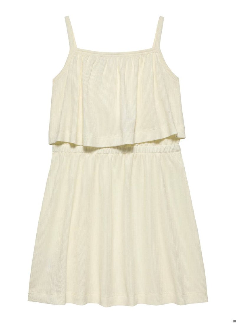 Crinkle Layered Tank Dress