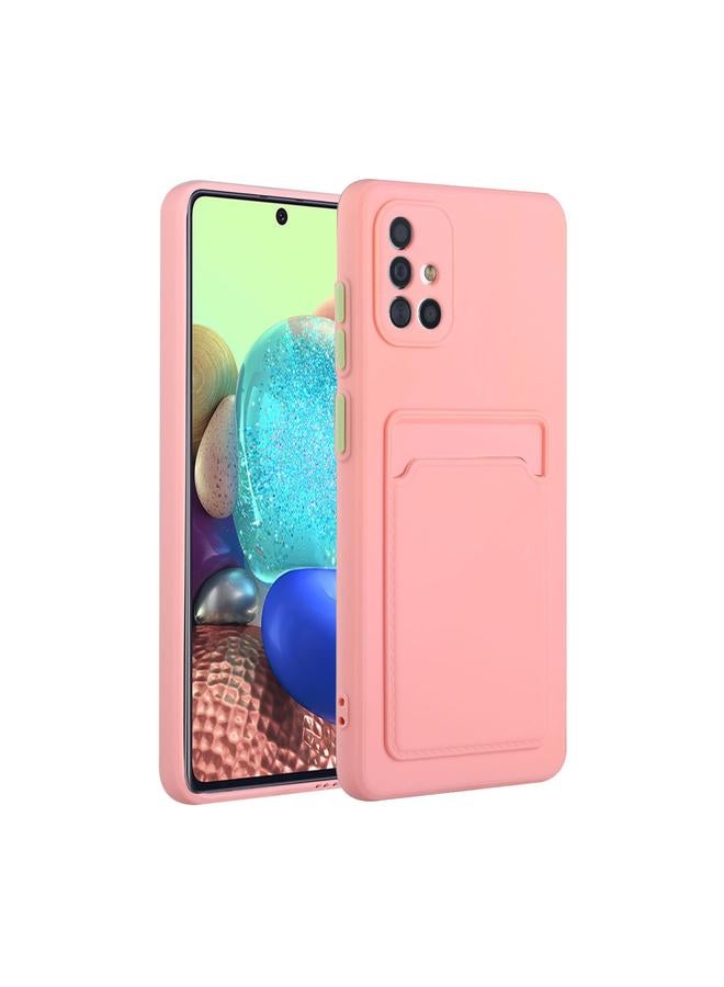 اس-توب جراب لهاتف Samsung Galaxy A51 5G بتصميم فتحة بطاقة، جراب واقٍ مقاوم للصدمات من مادة TPU - Image 1