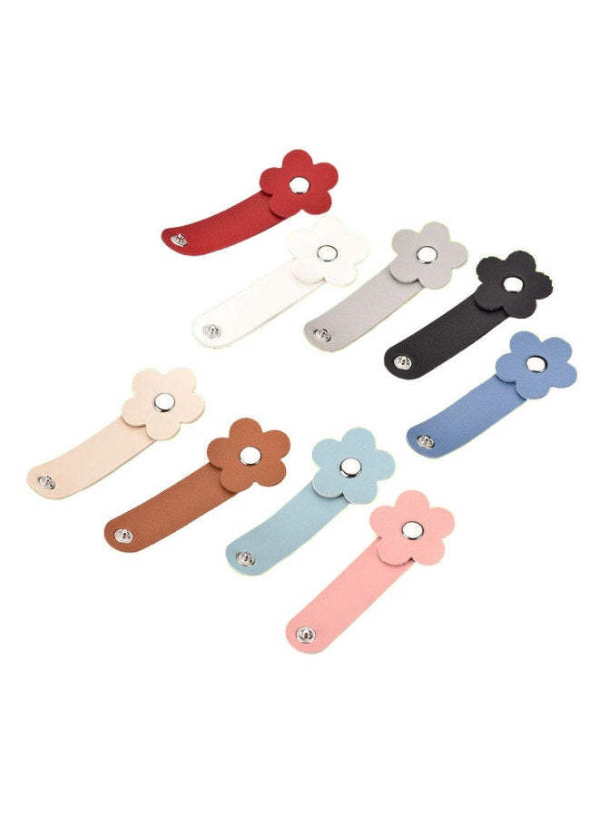 Loquat Data Cable Storage Artifact Cable Tie Organizer Computer Cable Tie With Desktop Wire Route Fixed Tie Winding-Color:Bow Tie Winder-random Color-pack Of 5 - Image 5