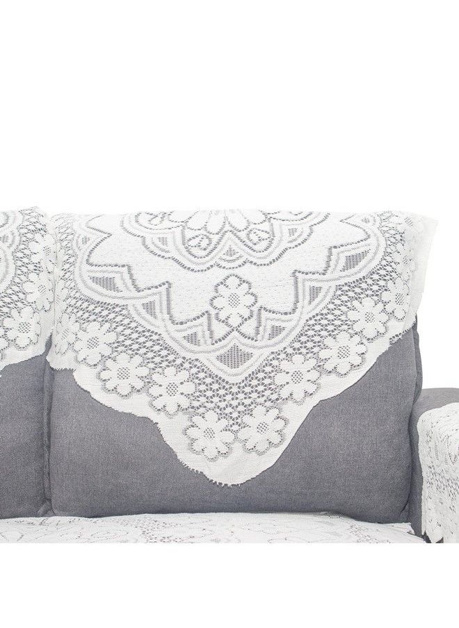 Warmtree - 6 Pcs Lace Sofa Throw Cover Armchair Slipcovers Sofa Back Covers Table Cover Back Couch Covers Table Sofa Doily 26 Inch By 32 Inch (Sofaback) - Image 1