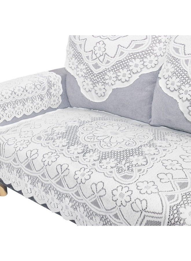 Warmtree - 6 Pcs Lace Sofa Throw Cover Armchair Slipcovers Sofa Back Covers Table Cover Back Couch Covers Table Sofa Doily 26 Inch By 32 Inch (Sofaback) - Image 1