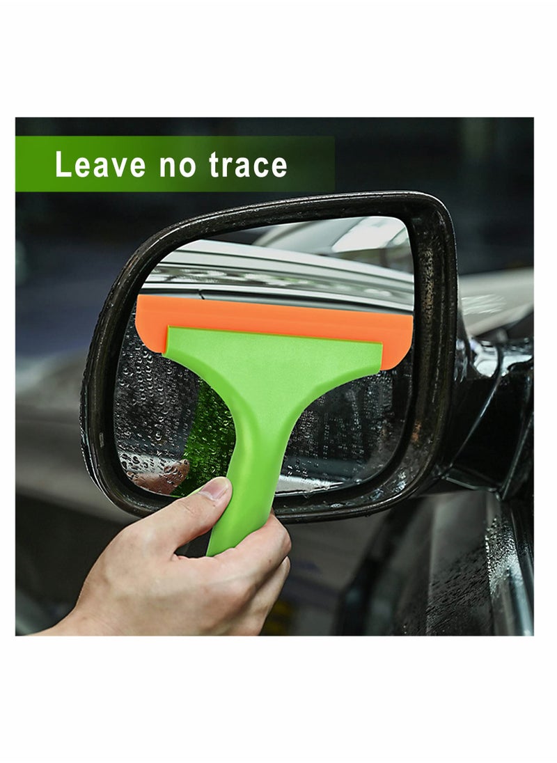 SYOSI - Silicone Small Squeegee,Flexible Rubber Squeegee,Shower Squeegee W/Non-Slip Handle Auto Water Blade Window Tint Squeegee for Car Windshield Mirror Glass Door Bathroom 2PCS (Green) - Image 1