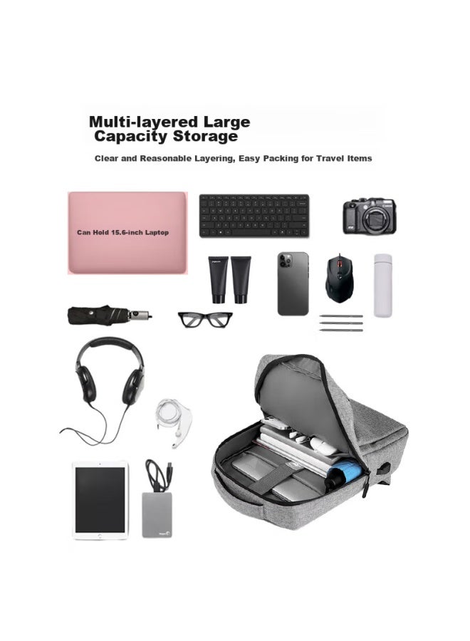 Right Away Laptop Bag, 17.3-inch Notebook Backpack, Business Backpack For Men And Women, Large Capacity, Waterproof, Gaming Laptop Backpack - Image 3