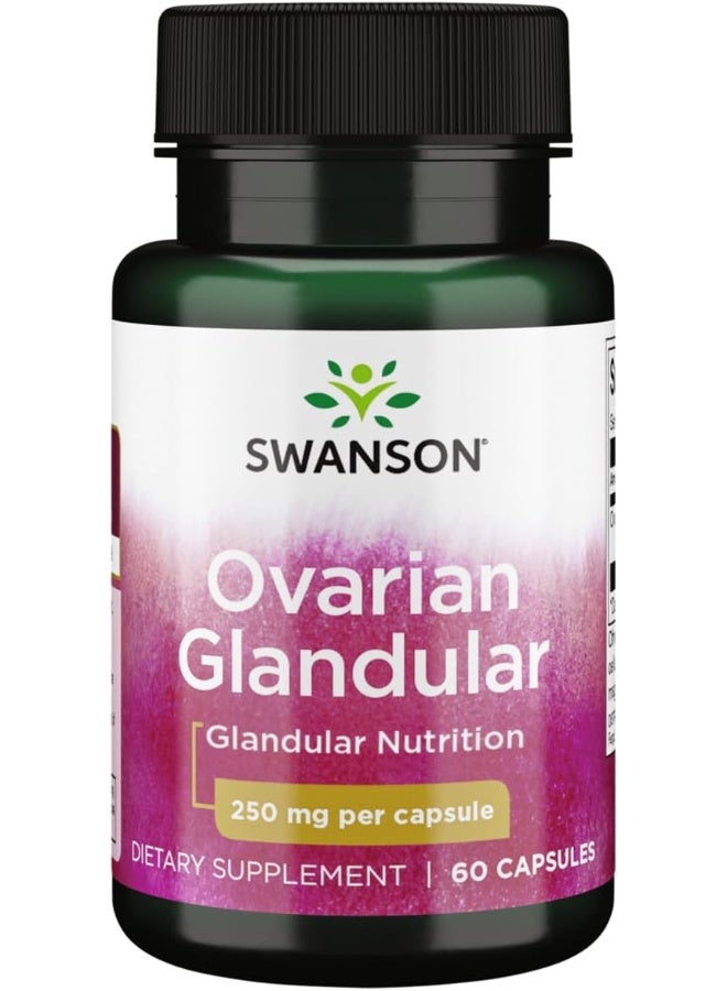 سوانسون مكمل غدي المبيض، 250 مجم، 60 كبسولة - Image 1