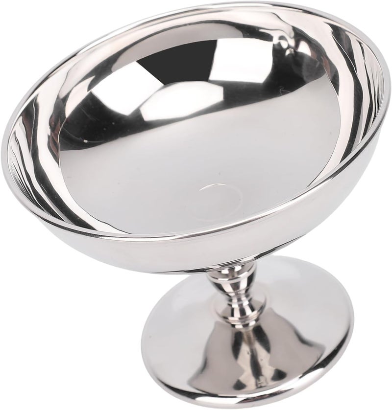 Stainless Steel Ice Cream Serving Cup Durable Footed Dessert Bowl for Cafes and Home Use 304 Stainless Steel 1 Piece - Image 2