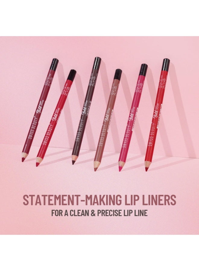 Swiss Beauty Bold Matt Lip Liner | Long-lasting |Matte Finish | Non-drying | Shade-04, 1.6gm - Image 4