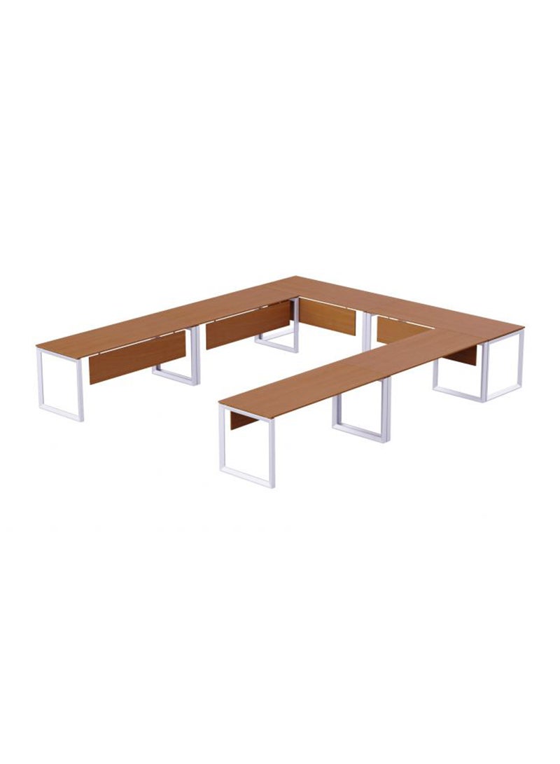 Mahmayi Mahmayi Vorm 136-14 12 Seater Light Walnut U-Shaped Conference-Meeting Table  - Image 2