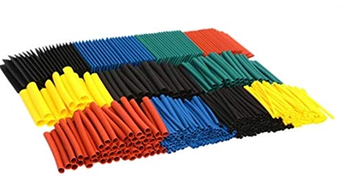 GREENARTZ 250pc Heat Shrink Tubes insulation 1-10mm Pack (MultiColour 4.5cm each) with box - Image 1