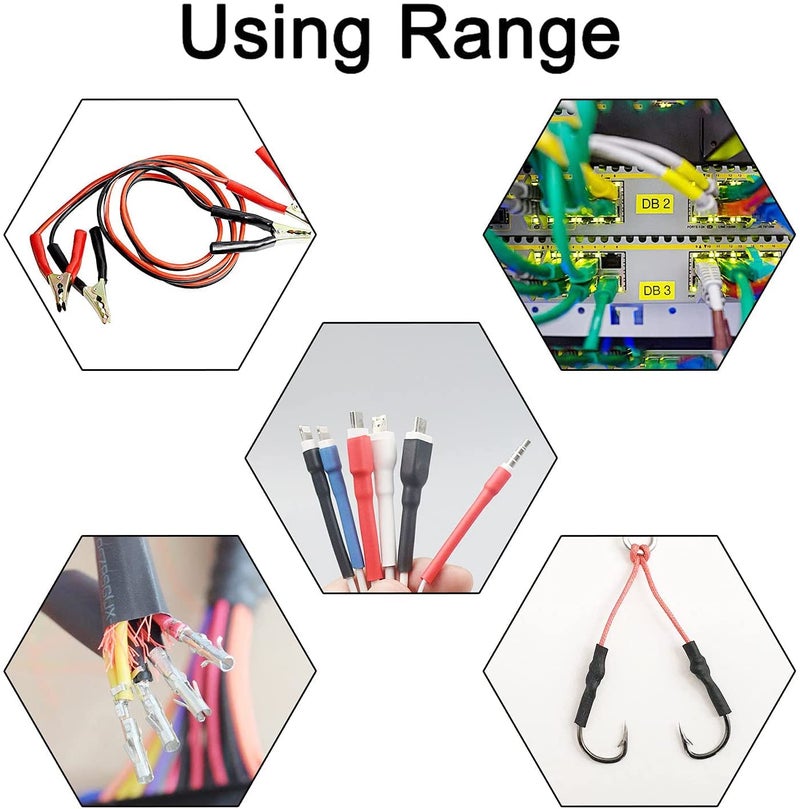 GREENARTZ 250pc Heat Shrink Tubes insulation 1-10mm Pack (MultiColour 4.5cm each) with box - Image 3