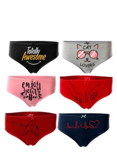Bundle OF Six Brief Smooth Cotton Panties
