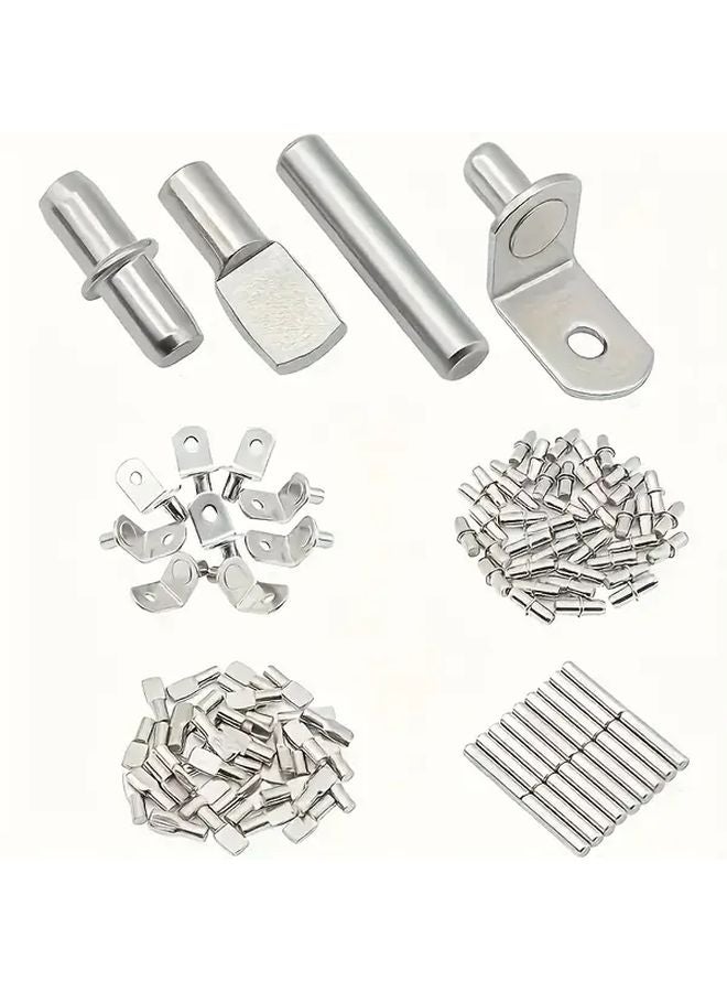 40pcs Shelf Bracket Kit 4 Styles Furniture Hardware Cabinet Bookcase Support - Image 2