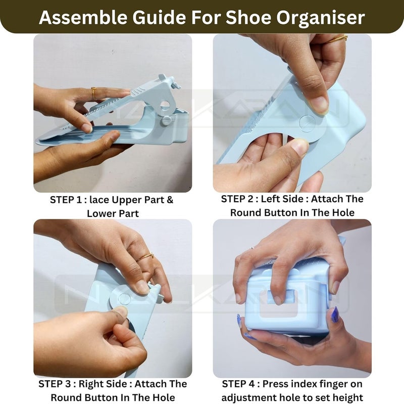 NYALKARAN Shoe Slots Organizer Space Saver Double Deck Shoe Rack Adjustable Shoe Slots for Closet Organization… (Set of 30) - Image 3