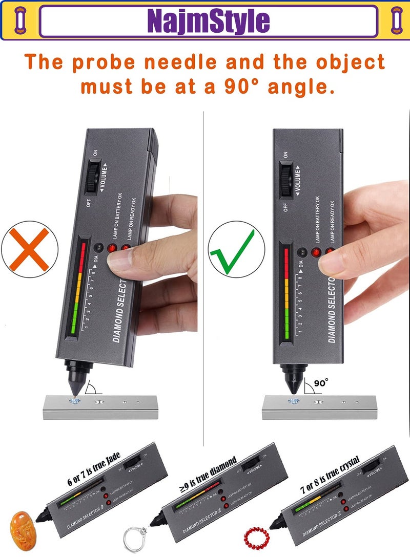 NajmStyle Accuracy Jewelry-Diamond Tester Pen Professional Jewelry Diamond Tester Tool - Image 4