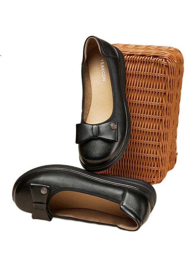 YEARCON أحذية ماري جين النسائية المسطحة الكاجوال للأمهات أحذية عمل فردية 49844W سوداء 37 - Image 1