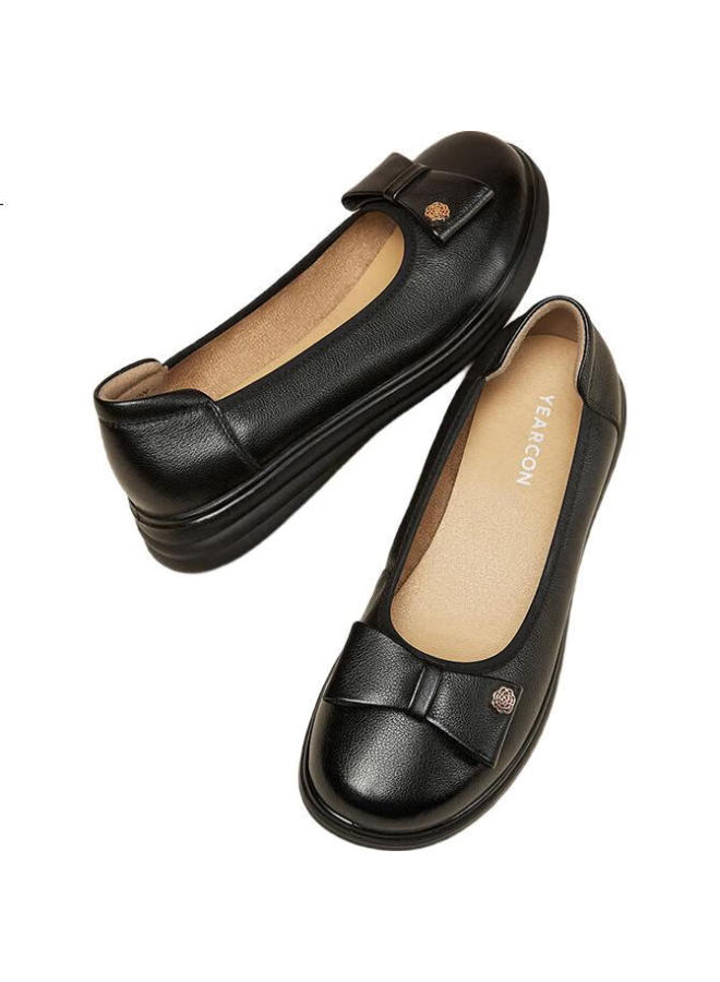 YEARCON أحذية ماري جين النسائية المسطحة الكاجوال للأمهات أحذية عمل فردية 49844W سوداء 37 - Image 2