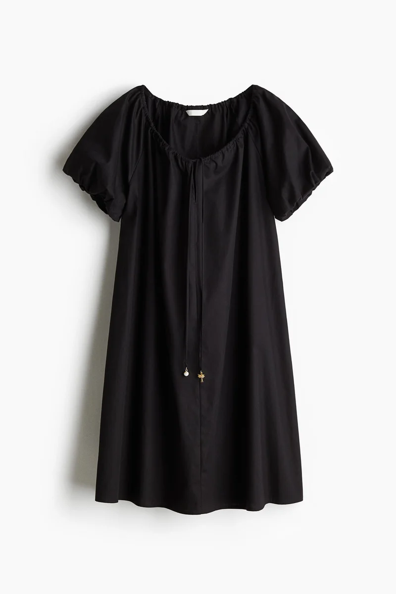 H&M Tie-Neck Mini Dress