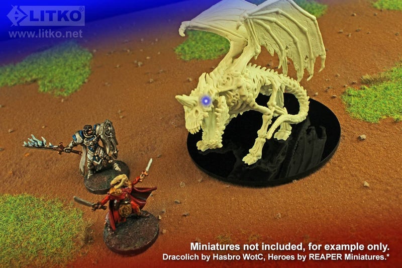 LITKO Model Display Base | 4 Inch Circular | 4 Inch Round | 100mm | RPG Gargantuan Figure Size - Image 3