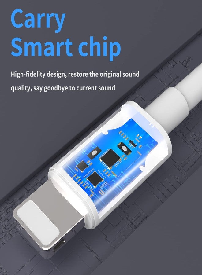 zoyuzan Iphone AUX Adapter for Headphone Dongle(3Pack)Apple MFI Certified Lightning to 3.5mm Jack Splitter Cable for 14 13 12 11 Pro X 8 7 Plus Mini Ipad air Audio Cord Adaptador Para Music Earphone Converter - Image 5