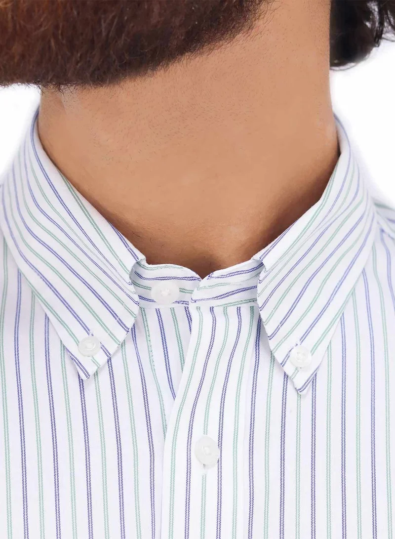 GIORDANO Men's Wrinkle Free Shirt  - Green