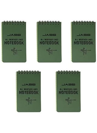 5 Packs All Weather Shower Waterproof Notebook, Pocket Size Tactical Notepad Top Spiral Memo Notes Green Grid Paper Eye Protection for Outdoor Activities Recording 3.2 x 5.5 in - pzsku/ZFF5D1A12F48662AE0E9CZ/45/_/1717048816/4b7bc1f5-aab2-4295-bbc8-920d9cc87587