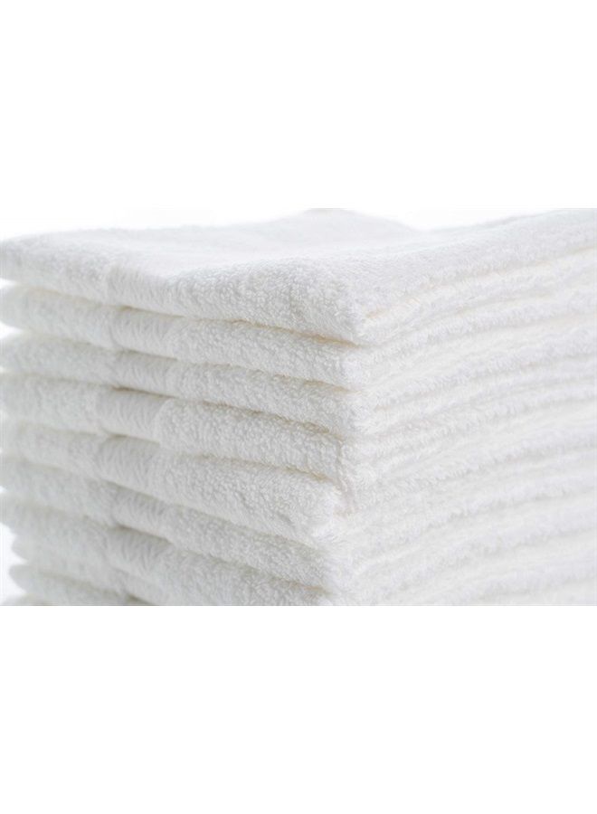 Simpli-Magic Cotton Washcloths White, 40 Pack, Size: 12”x12” - Image 2