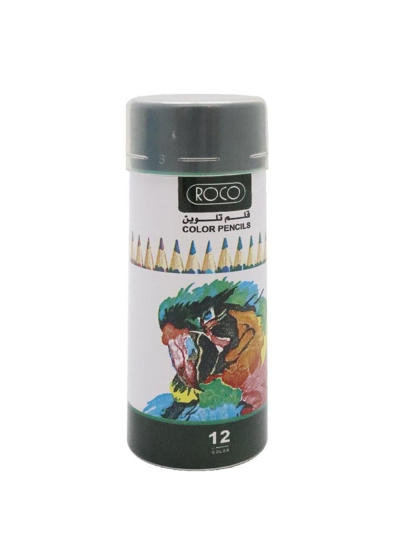 ROCO - 12-Piece Mini Color Pencil Set Multicolour - Image 1