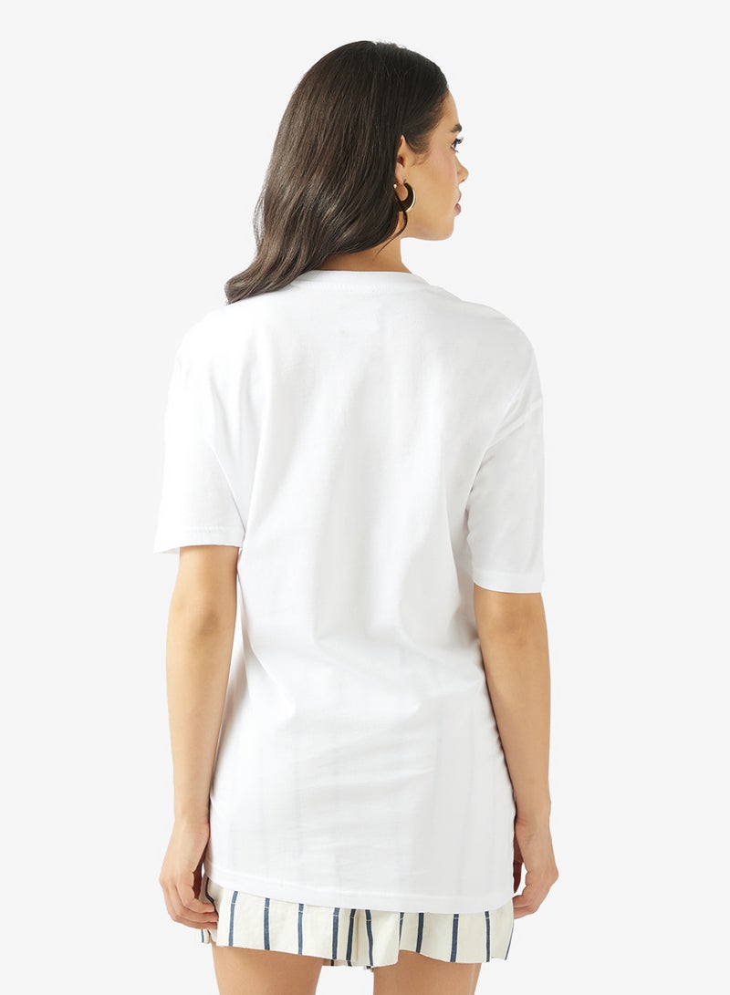 Ginger Cotton Oversize Travel Graphic T-shirt - Image 2