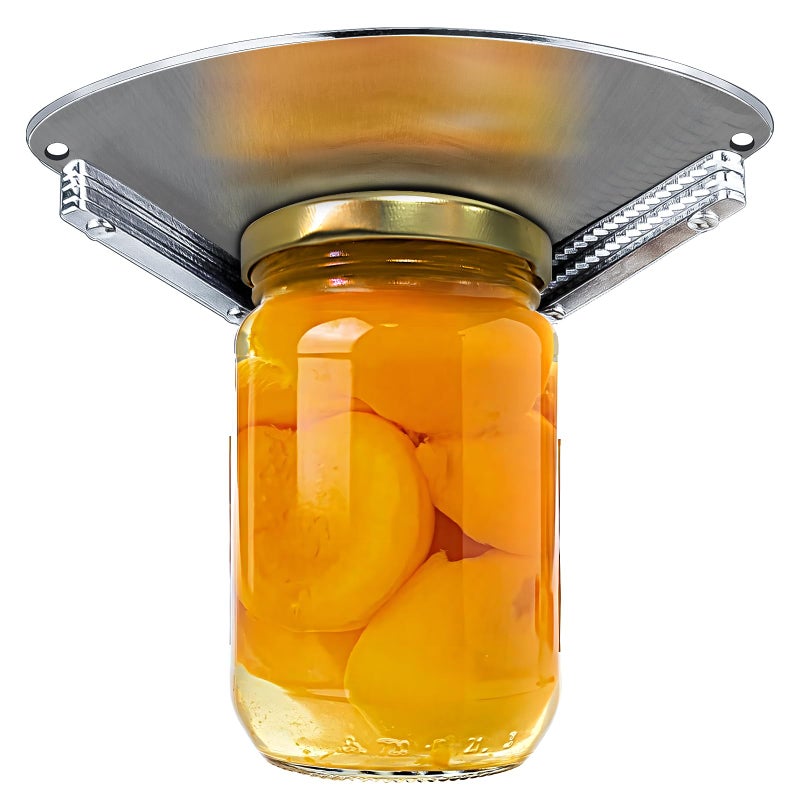 Upgraded Stainless Steel Under Cabinet Jar Opener for Seniors Under Cabinet Jar Openers for Weak Hands Jar Lid Bottle Cap Opener Tool Under Counter Can Opener One Handed Jar opener